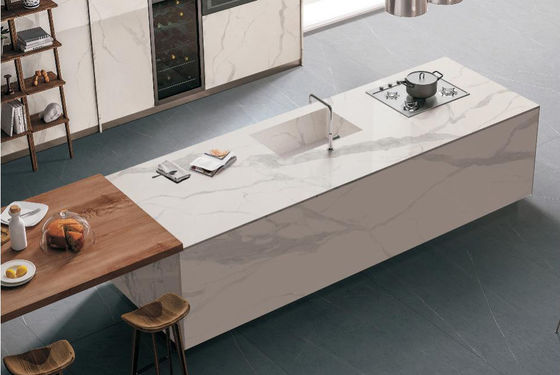 खरीदें एएए व्हाइट सिंटर्ड स्टोन स्लैब 1600x3200mm मैट सतह ऑनलाइन निर्माण