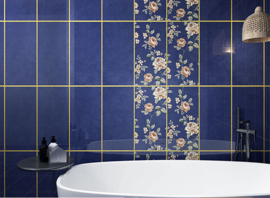 खरीदें एंटीबैक्टीरियल गोल्ड प्लेटेड सिरेमिक वॉल टाइल्स 300x600mm ऑनलाइन निर्माण