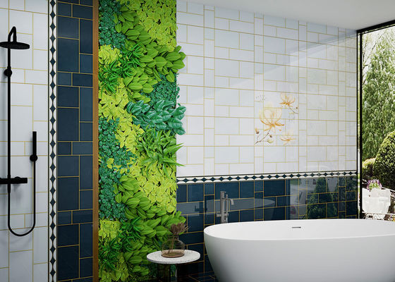 खरीदें बाथरूम के लिए वाटरप्रूफ 30x60cm सिरेमिक वॉल टाइल नीला ऑनलाइन निर्माण