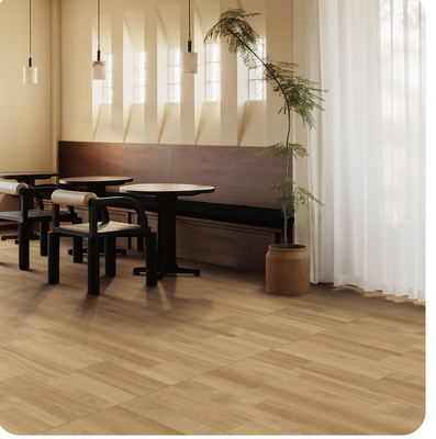 खरीदें 600x1200mm ब्राउन वुड लुक पोर्सिलेन टाइल AAA ग्रेड ऑनलाइन निर्माण