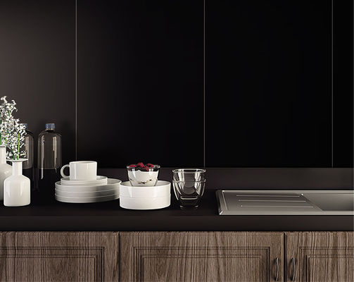 खरीदें काला ग्लेज़्ड पोर्सिलेन दीवार टाइलें 600x1200 मिमी इनडोर AAA ग्रेड ऑनलाइन निर्माण