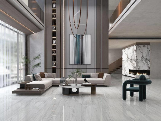 खरीदें 1200x1200 मिमी सफेद पॉलिश ग्लास्ड पोर्सिलेन टाइल 0.05% WA ऑनलाइन निर्माण