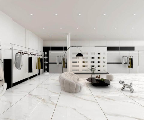 खरीदें 1200x1200 मिमी सफेद पॉलिश ग्लास्ड पोर्सिलेन टाइल AAA ग्रेड ऑनलाइन निर्माण