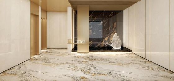 खरीदें एएए ग्रेड 900x1800mm पॉलिश ग्लेज्ड पोर्सिलेन टाइल हल्का पीला ऑनलाइन निर्माण