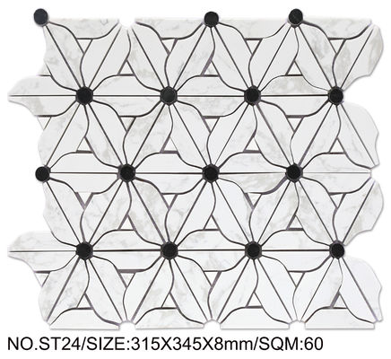 खरीदें फूल एलिगेंट 315x345mm प्राकृतिक पत्थर मोज़ेक भोजन कक्ष और नवीनीकरण के लिए ऑनलाइन निर्माण