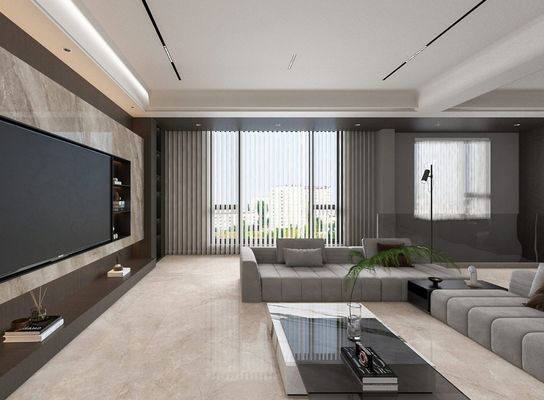 खरीदें हल्का भूरा 1mx1m स्टाइलिश खरोंच प्रतिरोधी अंदर की मंजिल पॉलिश ग्लास्ड पोर्सिलेन टाइल नवीनीकरण और बेडरूम के लिए ऑनलाइन निर्माण