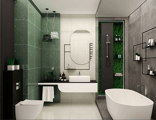 खरीदें 600x600 मिमी हरी तरबूज चमकदार चीनी मिट्टी की फर्श टाइल ऑनलाइन निर्माण