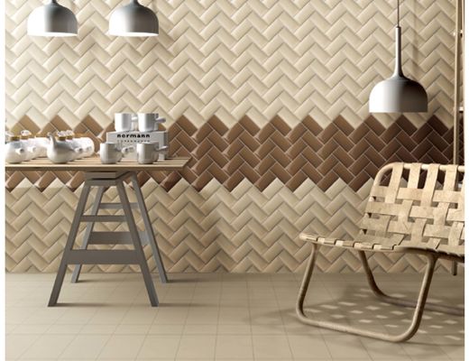 खरीदें 75x150mm बेवेल्ड एज 3D इंकजेट प्रिंटेड सिरेमिक वॉल टाइल ऑनलाइन निर्माण