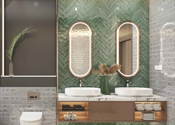 खरीदें इंटीरियर डिजाइन के लिए 75x300 मिमी ग्लेज़्ड सिरेमिक मेट्रो दीवार टाइल ऑनलाइन निर्माण