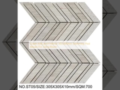 ग्रेड एएए और फायरब्रिक 305x305mm स्विमिंग पूल मोज़ेक