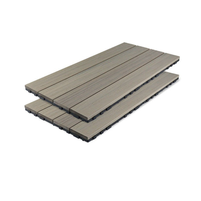 WPC डेकिंग बोर्ड 71x11mm वाटरप्रूफ दीमक-रोधी फ़्लोरिंग