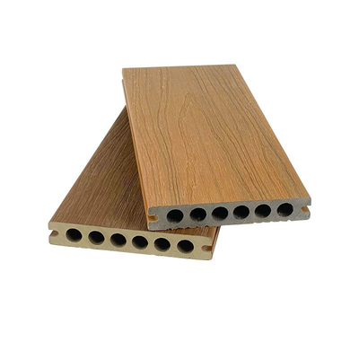 WPC डेकिंग बोर्ड 138x23mm वाटरप्रूफ दीमक-रोधी आउटडोर फ़्लोरिंग