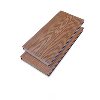 WPC डेकिंग बोर्ड 145x22mm वाटरप्रूफ दीमक-रोधी आउटडोर फ़्लोरिंग