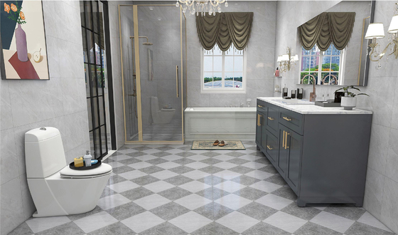 लिविंग रूम के लिए मैट ग्लेज़्ड सिरेमिक रस्टिक टाइलें 400x400 मिमी सजावट