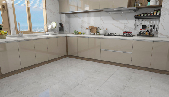 400x400mm ग्रे मैट ग्लेज्ड सिरेमिक रस्टिक टाइल इनडोर फर्श की दीवार