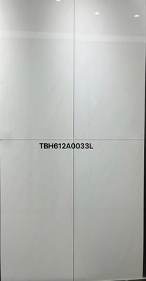 पॉलिश किए गए ग्लैज़ेड कैरारा सिरेमिक टाइल्स 600x1200mm बेज