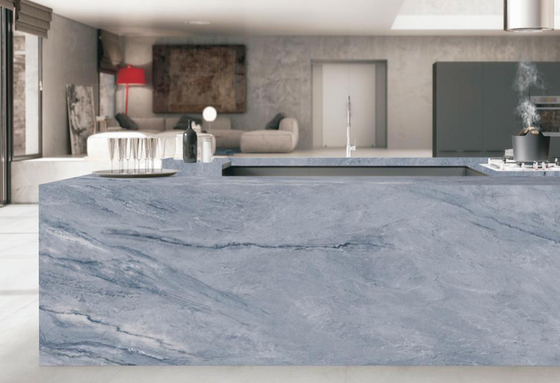 लिविंग रूम के लिए ग्रे 160x320 सेमी सिंटर पत्थर के स्लैब