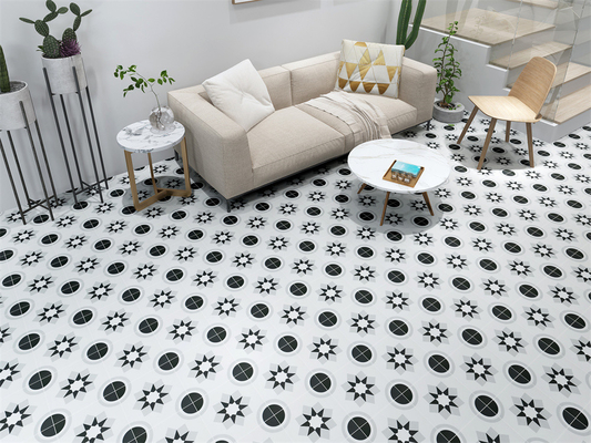 होटल के लिए ग्रे 20x20 सेमी फर्श टाइलें और बाथरूम के लिए 200x200 मिमी दीवार और फर्श सिरेमिक देहाती टाइलें