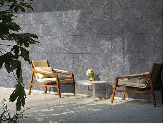 ग्रे स्क्रैच-रेसिस्टेंट आउटडोर स्टोन टाइल 600x1200mm