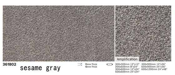 ज्वालामुखी सतह बाहरी मिट्टी फ़र्श टाइल 600x1200mm 15mm