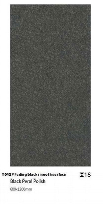 काला 600x1200mm क्ले पूल पेविंग टाइल 18mm मोटी