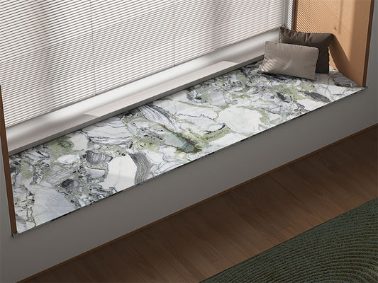 1600x3200 मिमी पॉलिश पहनने के प्रतिरोधी सिंटर पत्थर स्लैब