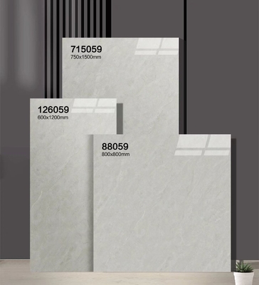 बेज पॉलिश चीनी मिट्टी के बरतन टाइल्स 750x1500mm AAA ग्रेड पहनने के लिए प्रतिरोधी