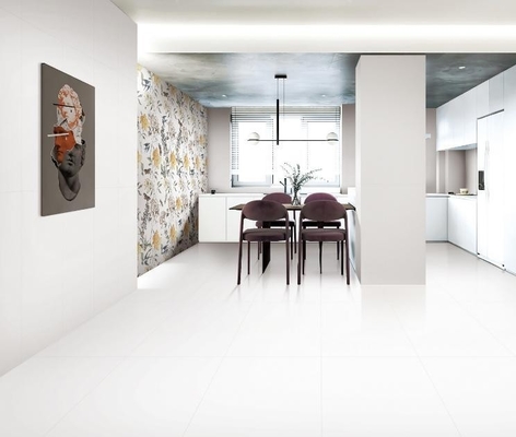 एएए ग्रेड व्हाइट ग्लेज्ड पोर्सिलेन टाइल 750x1500mm बाथरूम के लिए