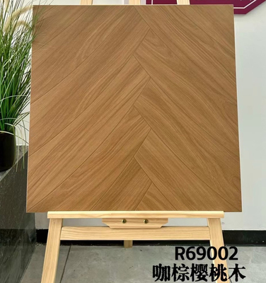 600x600mm भूरा हेरिंगबोन सिरेमिक फर्श टाइल AAA ग्रेड