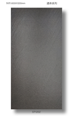 बाहरी उपयोग के लिए डार्क ग्रे 600x1200mm फुल बॉडी पोर्सिलेन टाइल्स