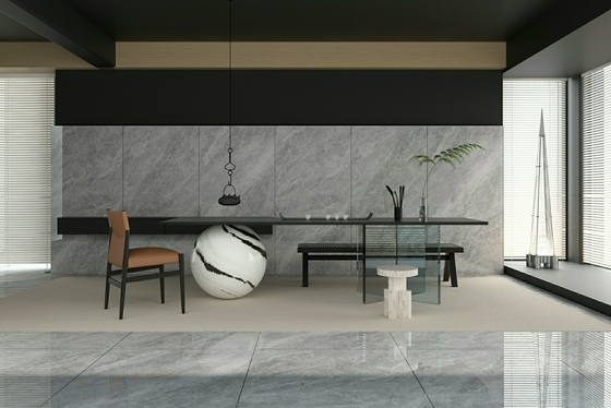900x1800mm पॉलिश किए गए ग्लेज्ड पोर्सिलेन टाइल 0.5% W.A ग्रे