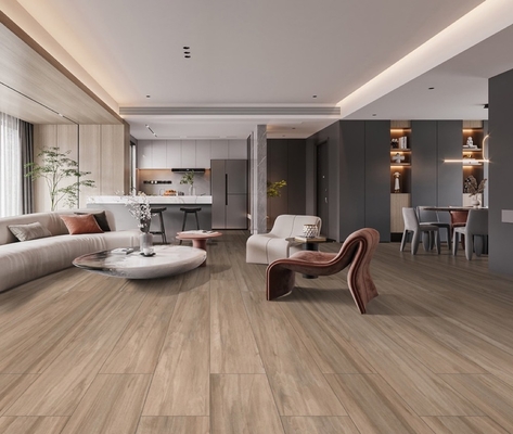 लिविंग रूम के लिए AAA ग्रेड ब्राउन वुडन पोर्सिलेन टाइल्स 250x1500mm