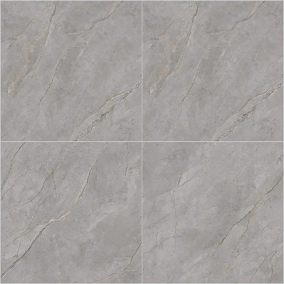 ग्रे इनडोर फ्लोर संगमरमर 1200x1200 मिमी कार्यालय के लिए पॉलिश सिंटर पत्थर स्लैब