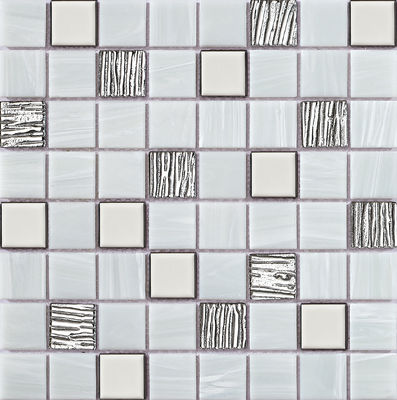 सजावट और परियोजना के लिए 304x304mm आंतरिक दीवार ग्लास स्विमिंग पूल मोज़ेक