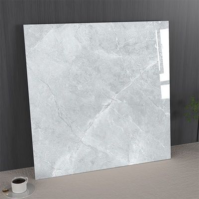 Stain-resistant and Firebrick 1mx1m Marble Porcelain Glazed Polished Tiles For Living Room Light Gray
