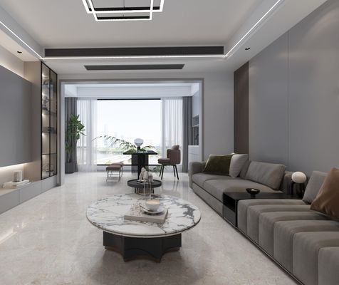 ग्रे 1000x1000mm कोई फीका नहीं पहनने के लिए प्रतिरोधी इनडोर फर्श पॉलिश किए गए ग्लेज्ड चीनी मिट्टी के बरतन टाइल सजावट के लिए