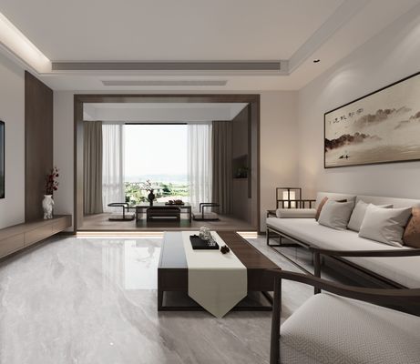 ग्रे बलुआ पत्थर 1mx1m सजावटी अंदरूनी फर्श पॉलिश किए गए होटल और परियोजना के लिए ग्लेज्ड चीनी मिट्टी के बरतन टाइल