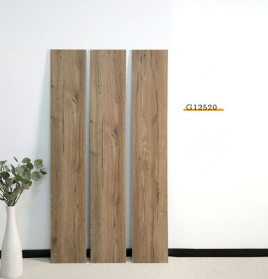 भूरे रंग के शानदार 200x1200mm इनडोर पोर्सिलेन फ्लोर टाइल्स लिविंग रूम और बेडरूम के लिए