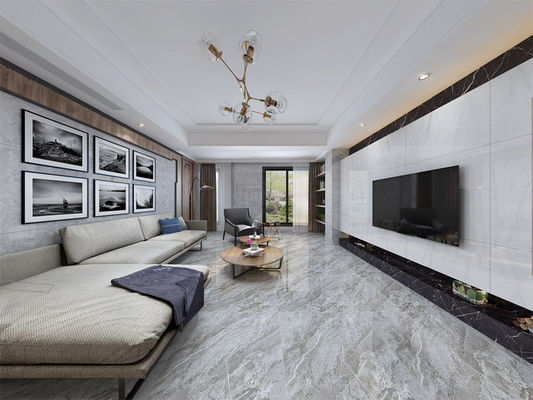 हर्म ग्रे 800x800mm पॉलिश चीनी मिट्टी के बरतन टाइल ग्रेड AAA