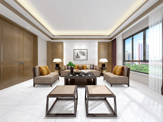 कैरारा व्हाइट पॉलिशड पोर्सिलेन टाइल 800x800mm ग्रेड AAA
