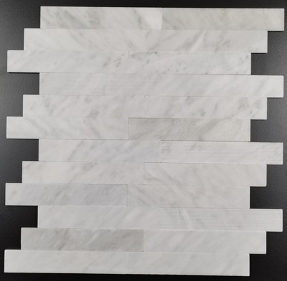 300x300mm प्राकृतिक पत्थर मोज़ेक टाइल चिपकने वाली बैकिंग के साथ